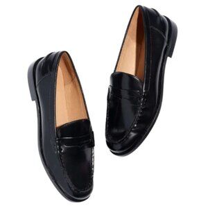 Madewell Penny Loafer In Leather True Black Size 7 New In Box